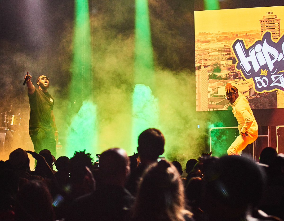SwedeninZM's tweet photo. Thank you to everyone that joined us at Saturday’s #ZedHipHop50 Concert!So excited to add a monumental highlight to the Hip-Hop timeline through the collaboration of @jasontimbuktu @slapdee &amp; @Macky2umupondo on a BRAND NEW song! 

#MyHipHopMoment 

📸 @harti_24 https://t.co/hno9N4PVZV