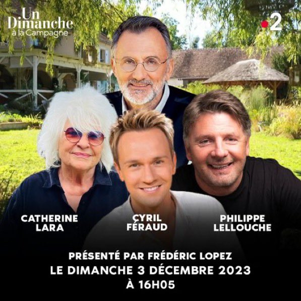 francetvpro's tweet photo. 📈 #Audiences | #France2

📺 Record historique hier pour  « Un dimanche à la campagne »  

📍Plus d’1,8 million de téléspectateurs et 17,1 % de PdA

Présenté par Frédéric Lopez 

▶️ Rdv dimanche 24 /12 à 16.05 l Dispo sur https://t.co/JqV7mXAoWY https://t.co/pZDViutl3F