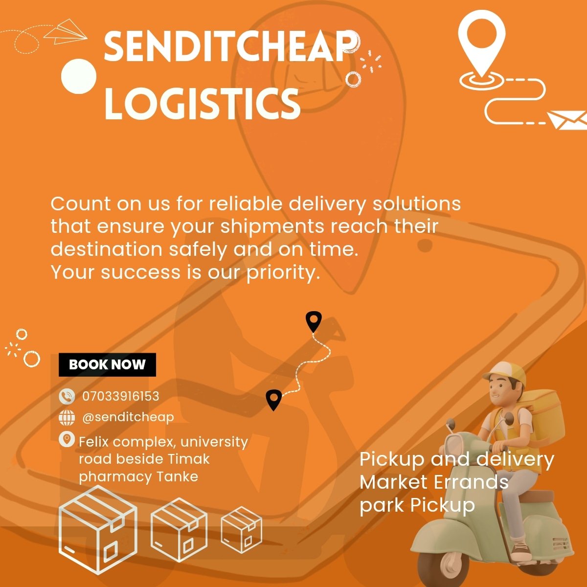 senditcheap's tweet photo. Count on us for reliable delivery solutions that ensure your packages reach their destination safely and on time💯
#logistics #logisticsmasters #pickupanddelivery https://t.co/pE3YZwnvwS