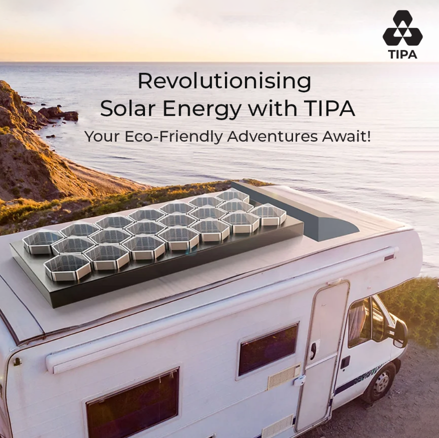 Discover the freedom of sustainable travel with our TIPA Solar-powered modules for caravan 🚐🌞Journey into nature without leaving a trace 🌿🛤️.
 
#EcoTravel #SustainableLiving #CaravanLife #SolarEnergy #OffGridLiving #NatureLovers #EcoAdventures #GreenTravel #RVLife #renewables