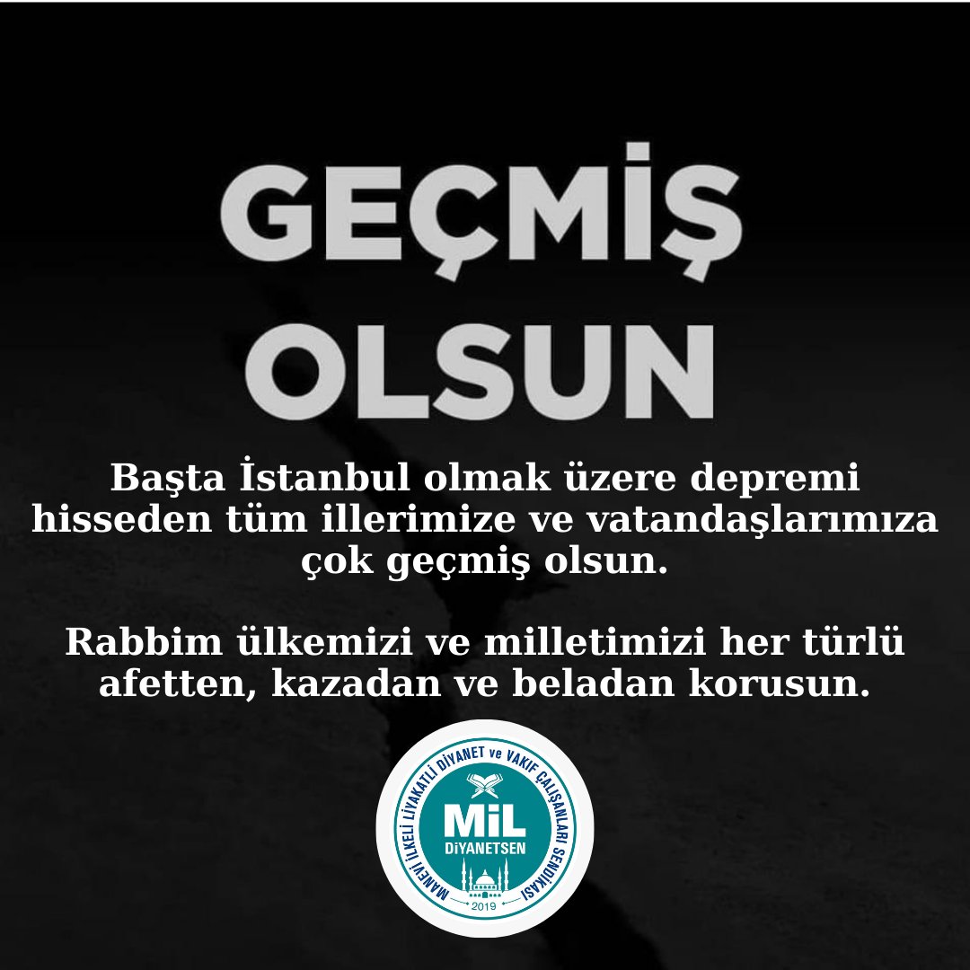 #Mildiyanetsen
#deprem 
#İstanbul 
#bursa