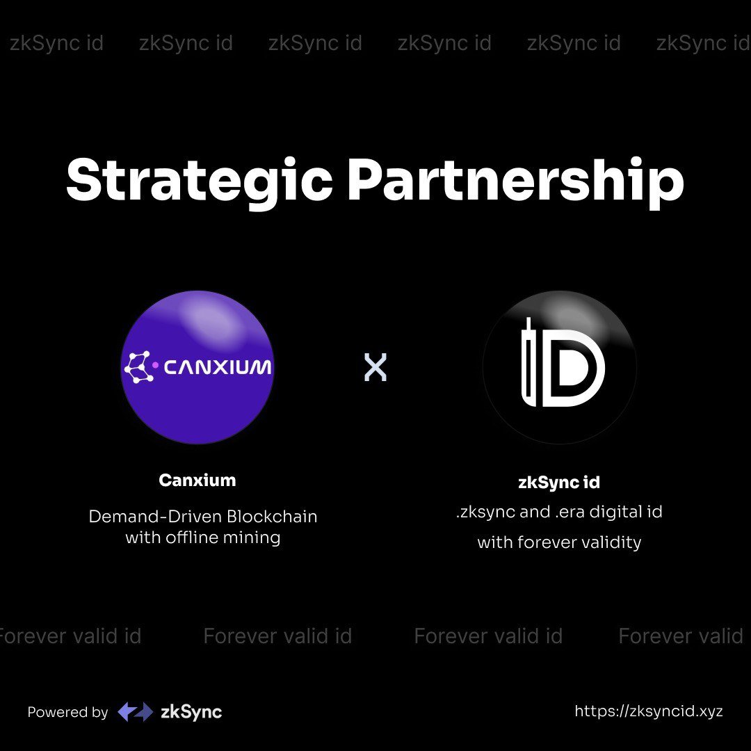 📣  Canxium x zkSync ID

We are happy to collaborate with @getzksyncid

Together we will work on cross community events and aid community growth

zkSync id is the first ever decentralized id on the zksync era network with forever validity.

 #Canxium  #zkSyncid