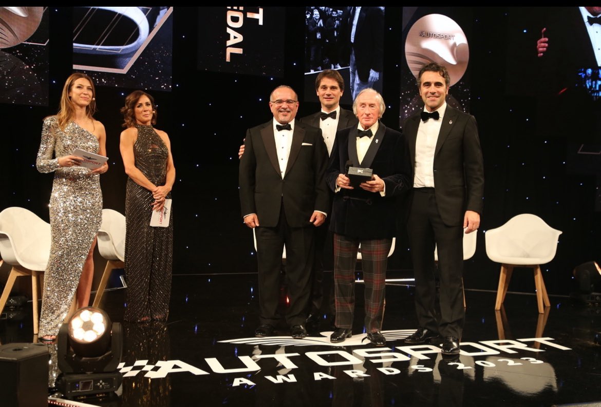Amazing night at the <a href="/autosport/">Autosport</a> awards. Some touching moments especially the Gold Medal ceremony for Sir Jackie Stewart. He’s just a dynamo, even in his 80s and has done so much for so many people in our sport. Thank you, Jackie  #F1