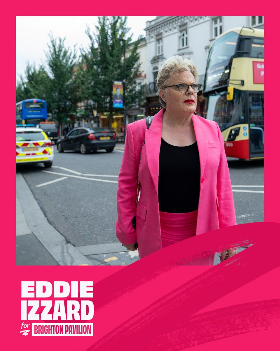EddieIzzardLab's tweet photo. When elected, I will live in #Brighton and make it my main home. I'm committed to being rooted in the communities I will serve. #BrightonPavillion #LocalMP https://t.co/p72EfOjeEl