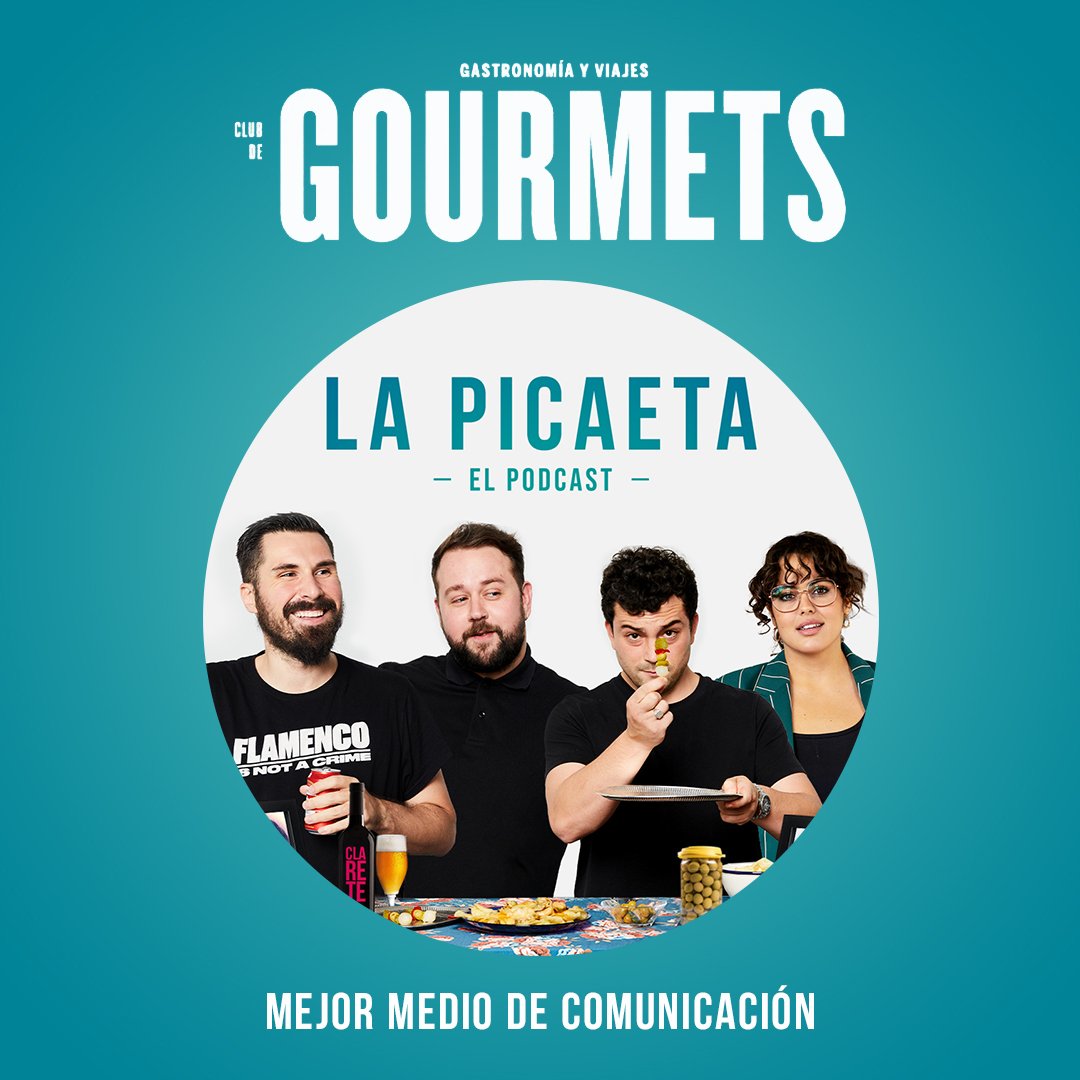 Picaet@s!! Que hemos ganado el premio a Mejor Medio de Comunicación de la revista <a href="/GrupoGourmets/">Grupo Gourmets</a>!! Millones de gracias por votarnos!! Este premio también es vuestro!! ♥️♥️♥️