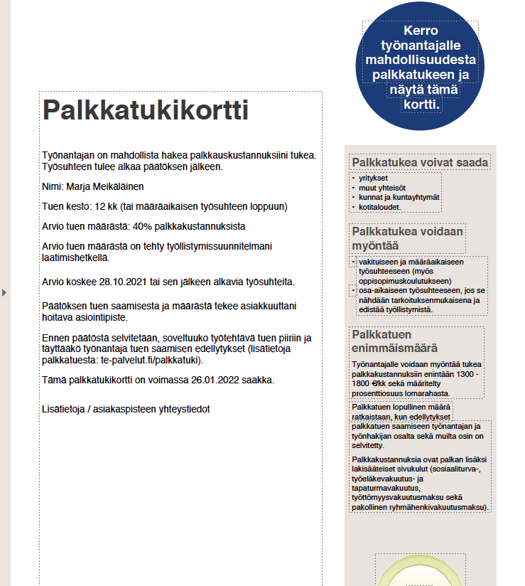 KorhonenMla's tweet photo. ➡️Tässä kortissa ovat vielä voimassa työnantajille maksettavat sivukulutkin, enää näin ei ole!
➡️Myös tukikelpoisten palkkakustannusten määritelmä muuttui, ja esimerkiksi palkanmaksun sivukuluja ei enää jatkossa voi kattaa palkkatuella 2023!
#palkkatuki #työllistyminen #vertailu https://t.co/3n4K11iV9h