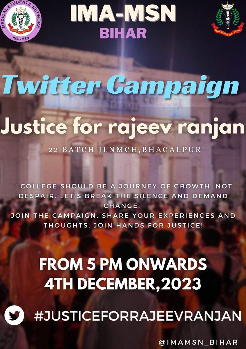 Mrmedico13's tweet photo. It's time to speak up and break the silence. Together, we can make a difference.

#JusticeForRajeevRanjan
 @NitishKumar @yadavtejashwi https://t.co/zhUZfcv0QO