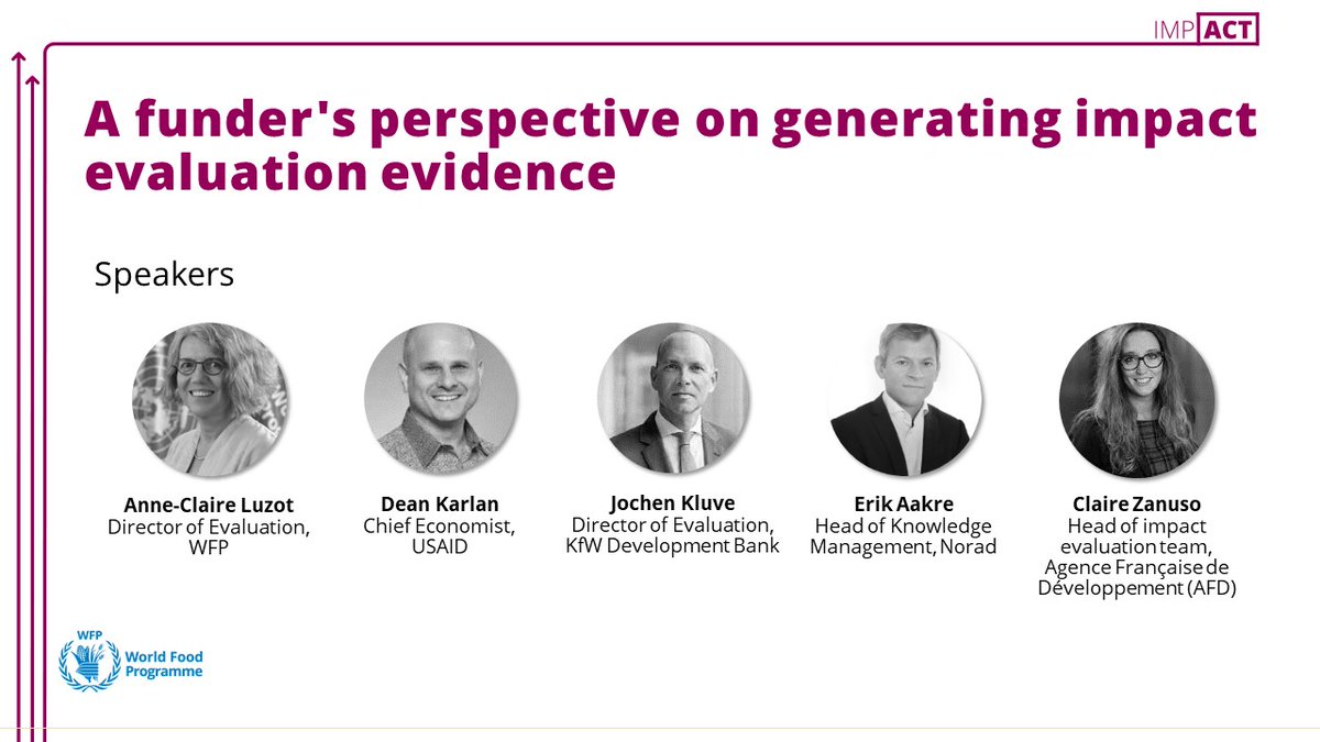 WFP Evaluation (@wfp_evaluation) on Twitter photo 📣 Join the Funder's Talk at <a href="/WFP/">World Food Programme</a>'s first Impact Evaluation Forum
Moderated by <a href="/PhiriTomson/">Tomson Phiri</a> tune in for perspectives shared by <a href="/USAID/">USAID</a> <a href="/BMZ_Bund/">Bundesentwicklungsministerium</a> <a href="/noradno/">Norad</a> <a href="/AFD_France/">Agence Française de #Développement (AFD) 🇫🇷 🇪🇺</a> on generating IE evidence
🔗 Tune in to join ➡️bit.ly/IE-Forum-Day1
🗓️4 Dec
🕝 2pm CET
#Evidence4Impact 📣 Join the Funder's Talk at <a href="/WFP/">World Food Programme</a>'s first Impact Evaluation Forum
Moderated by <a href="/PhiriTomson/">Tomson Phiri</a> tune in for perspectives shared by <a href="/USAID/">USAID</a> <a href="/BMZ_Bund/">Bundesentwicklungsministerium</a> <a href="/noradno/">Norad</a> <a href="/AFD_France/">Agence Française de #Développement (AFD) 🇫🇷 🇪🇺</a> on generating IE evidence
🔗 Tune in to join ➡️bit.ly/IE-Forum-Day1
🗓️4 Dec
🕝 2pm CET
#Evidence4Impact