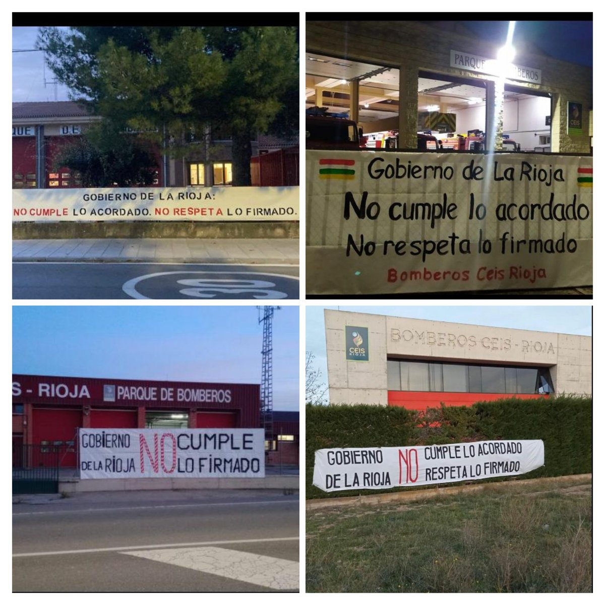 Más d 15 compañeros
🧑‍🚒🧑‍🚒 LIBRES DE SERVICIO llegaron a trabajar entre el viernes y este fin de semana pasados en el incendio d la fábrica d #FAL en #Arnedo
Si nosotros cumplimos... Por qué  <a href="/lariojaorg/">Gobierno de La Rioja</a> 
NO CUMPLE LO ACORDADO
NO RESPETA LO FIRMADO❓❓
#Bomberos #CeisRioja
#LaRioja