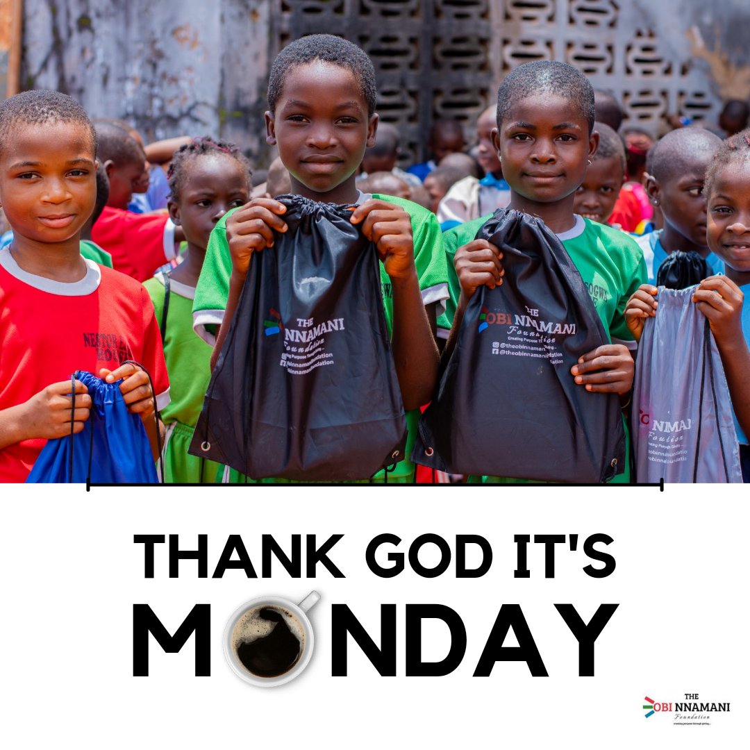 ThOBNFoundation's tweet photo. Happy Monday, everyone!  Kickstarting the week with purpose and positivity, just like The Obi Nnamani Foundation. 💙 Embrace the chance to make a difference today! #MondayMotivation #ObiNnamaniFoundation #ImpactfulWeek https://t.co/UyY82dXbGZ