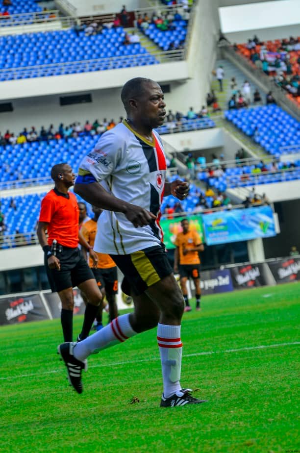 KalushaPBwalya's tweet photo. It was an absolute pleasure to take part in  the #AfricanLegends #Chipolopolo match yesterday 🇿🇲. Thanks to #KingOfAfrica and the #Zambian football fraternity ⚽️ https://t.co/Moqdg3NgtS