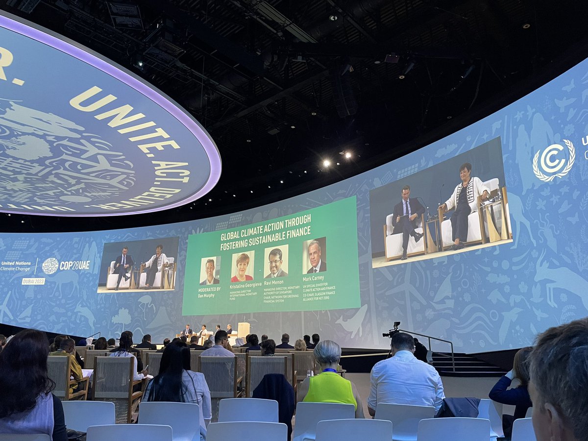 JureiYada's tweet photo. Ravi Menon @MAS_sg says transition plans key to fostering climate action through sustainable finance. Every FI must have a transition plan to 1) manage climate-related financial risks; 2) reduce financed emissions; 3) facilitate net-zero transition of the economy #COP28 https://t.co/puf3YF2mlV