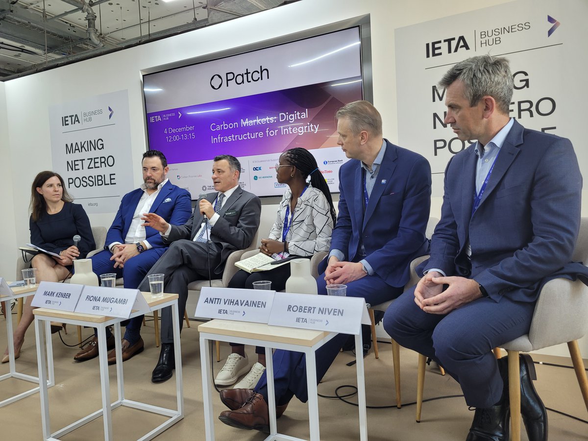 Exec Director <a href="/MarkKenber/">Mark Kenber</a> now speaking at a <a href="/usepatch/">Patch</a> event on the role of digital infrastructure in #VCM integrity. "If we want to scale this market to reach its potential, we need to build trust, and what underpins that is integrity."

"Digital technologies will provide
