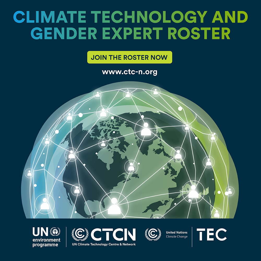 UNFCCC_CTCN's tweet photo. Introducing the Climate Technology & Gender Expert Roster at @COP28_UAE🌍 Developed by #TechnologyMechanism, the Climate Technology & Gender Roster brings together experts to eliminate barriers & foster an inclusive, sustainable approach.
Join the roster: https://t.co/bdTENOln4j https://t.co/pWovf1JfvE
