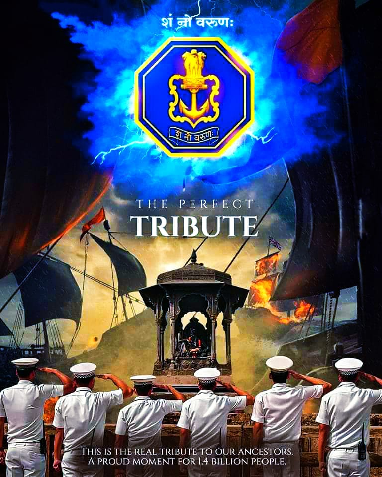 KhoseGeeta's tweet photo. #4th_December
#Indian_Navy_Day 🇮🇳⚓️
#the_father_of_indian_nevy
पाण्यातला वैरी पाण्यातच बुडवायचा, त्याचे पाऊल सुद्धा या मातीत पडता कामा नये हे धोरण राबवले गेले.
आज #भारतीय_नौदल_दिन यानिमित्त या महापुरुषाचं स्मरण करणं आवश्यकच...
#छत्रपती_शिवाजी_महाराज https://t.co/DvgJyMTrsv
