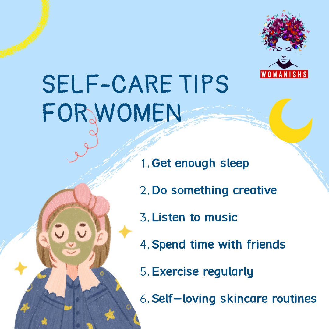 Womanishss's tweet photo. 💖 Elevate your self-care game, ladies! Here are some essential tips for a blissful self-care routine.

#womanishs #womencare https://t.co/oycTUJ2eaU