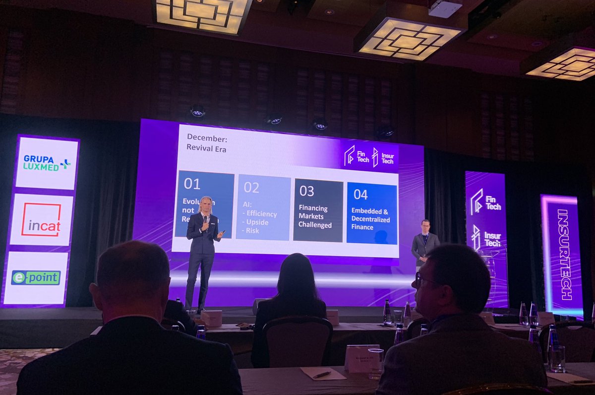 Zaczynamy <a href="/FinTechDigital/">FinTech & InsurTech Digital Congress</a> #FinTech2023; #InsureTech2023 

Pierwsze konkluzje - podstawa to technologie cyfrowe #ICT między innymi #AI #CLOUD oraz automatyzacja, też procesów, istotny komponent #CYBER 

<a href="/PKO_TFI/">PKO TFI</a> <a href="/PKOBP/">PKO Bank Polski</a>