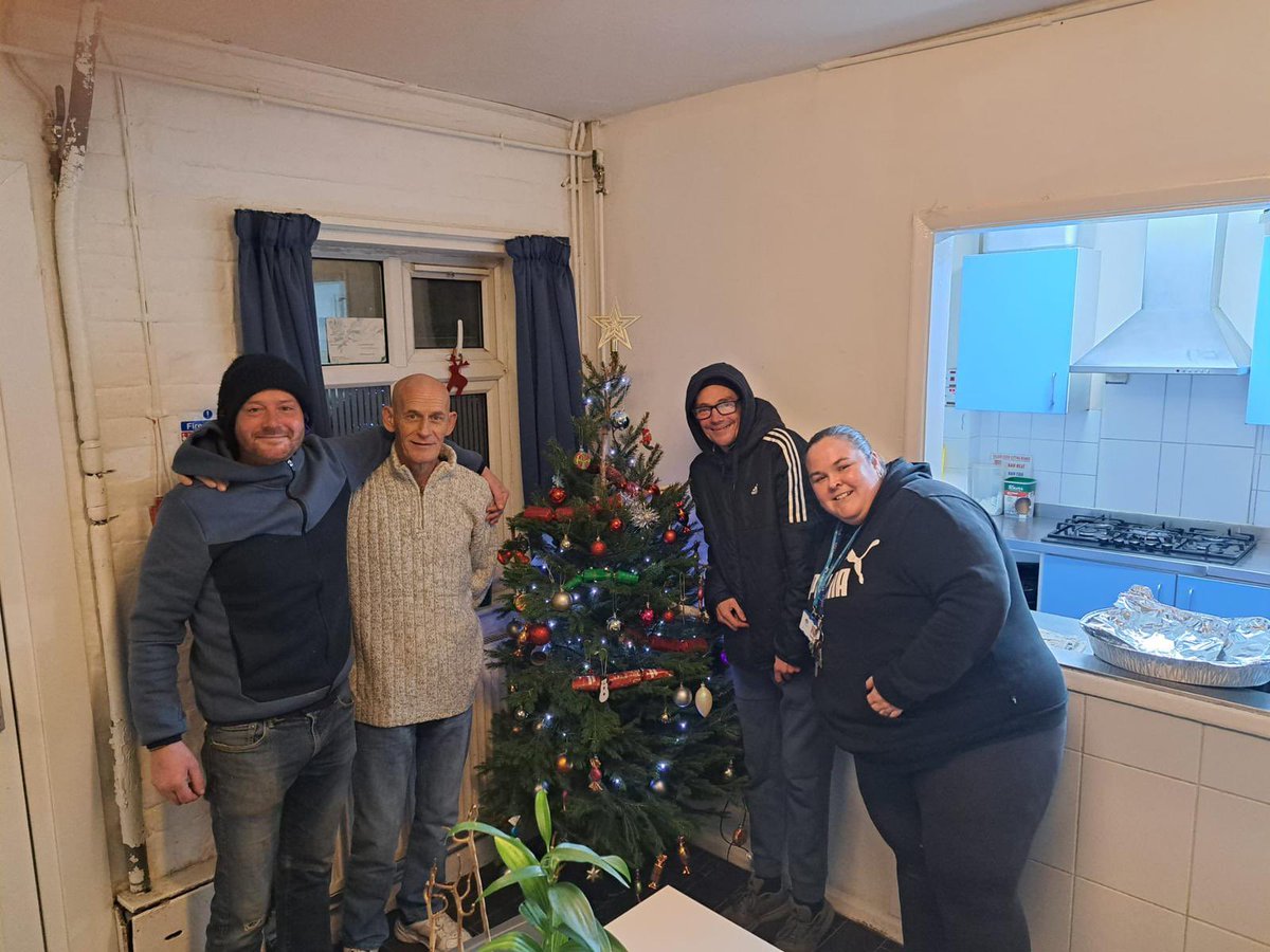 It is starting to look Festive at our Direct Access Accommodation today. Clients have been trimming our tree which was kindly donated by Maurice Mandry of Christmas Tree Farm, Ottershaw. #christmas #tree #local #support