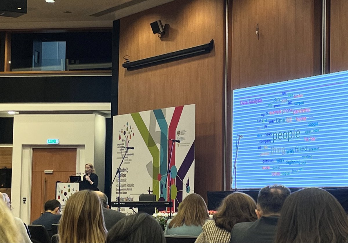 joannakyv's tweet photo. @drjenrowsell’s inspiring keynote speech on «Opening the digital blackbox: unpacking and nuancing digital-material education» at the 5th international conference on Literacy and contemporary society in Cyprus #literacies #DigitalLiteracy #postdigital https://t.co/2JlZe28Hct