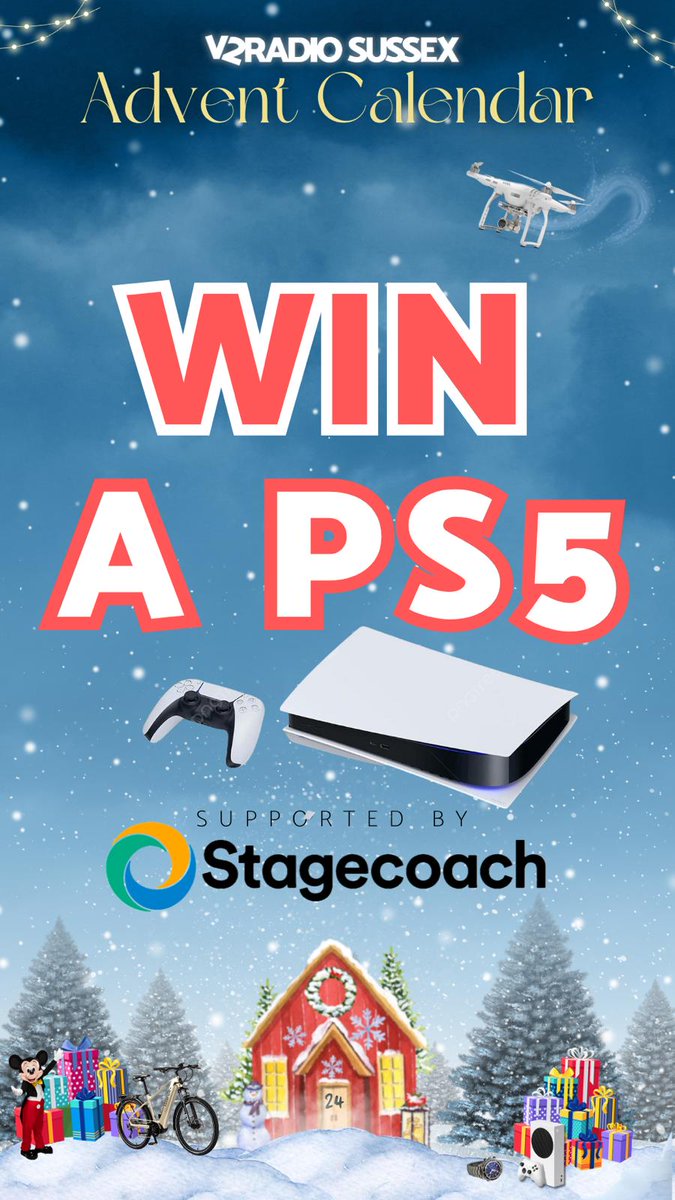 ✨WIN a PS5✨

It’s day 4 of our huge #AdventCalendar giveaway and Caremark Chichester have very kindly given a #PS5 for one lucky person to win🎉
#Like | #Follow | #Share | #Win 
Want to #WinAPS5 
Enter here👇
facebook.com/watch/?v=10320…