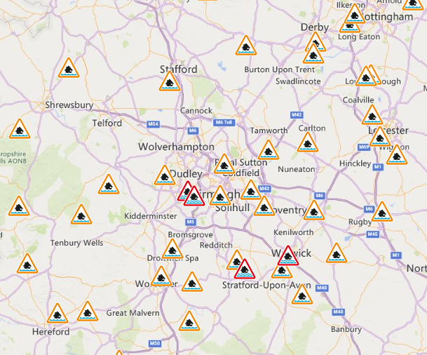 We've got lots of #Flood Alerts and several Flood Warnings in place across the #Midlands this morning.
 
👉Check for flooding: check-for-flooding.service.gov.uk
 
👉Sign up for flood alerts: gov.uk/sign-up-for-fl…