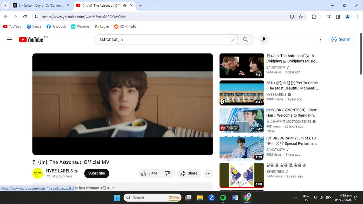 dnataelo's tweet photo. @MyMoon_KSJ1 HAPPY BIRTHDAY  WWH KIM SEOKJIN! 🥳📷 #LittlePrinceJinDay #WorldwideSuperstarJin #OurBiggestLoveJin #EternalLullabyJin #CaptainKoreaJin #OurForeverArtistJin #OurBelovedAstronaut #ShiningJewelJin #1204WinterAngel #2YearsWithSuperTuna #HappyJinDay #HappyBirthdayJin #JINDAY https://t.co/3j01YzOyW1