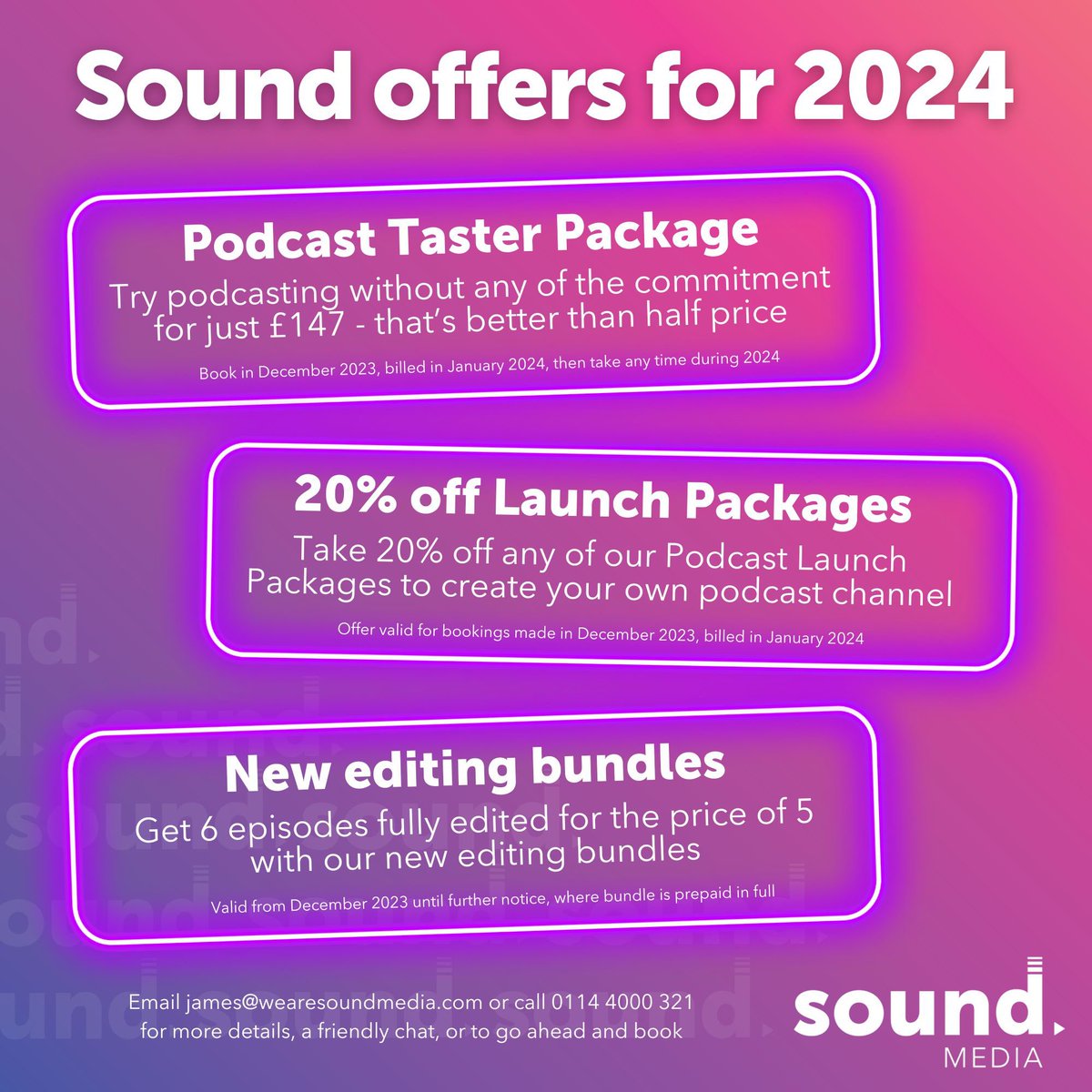 Sound Media tweet media