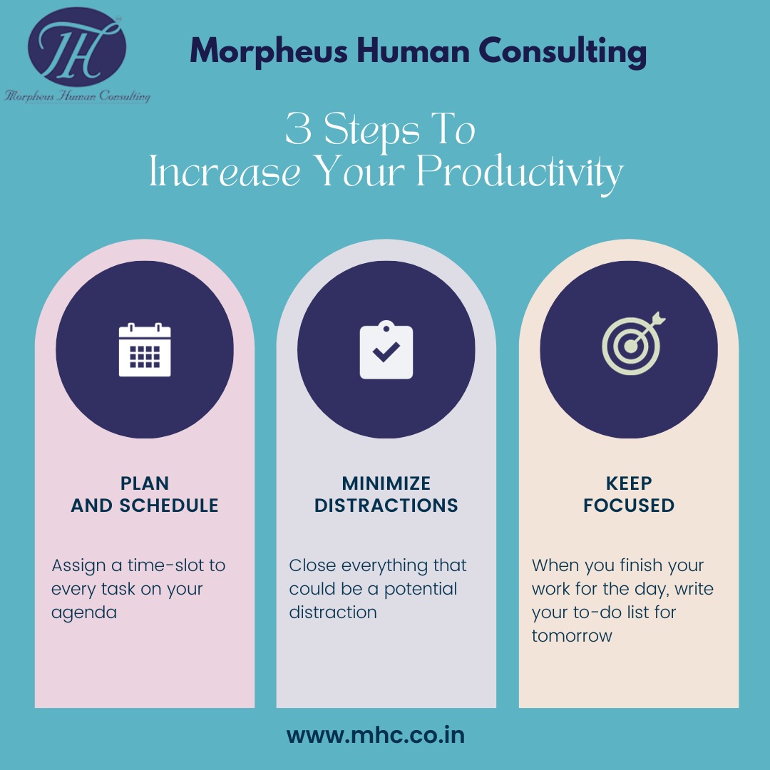 morpheusconsult's tweet image. Mastering the art of productivity in 3 simple steps: Plan strategically, execute intentionally, and watch your goals unfold. Ready to level up? Let&apos;s dive in! 🚀✨ 
  #morpheusconsulting #morpheushumanconsulting #Kailashshahani