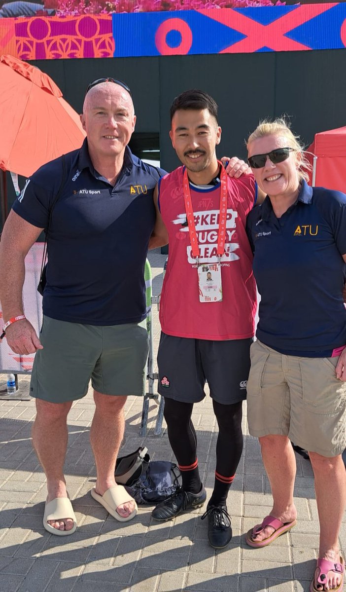 Fantastic few days @Dubai7s & great to finally meet our #womens #rugby research collaborator @Takumi_692 of @JRFURugby.