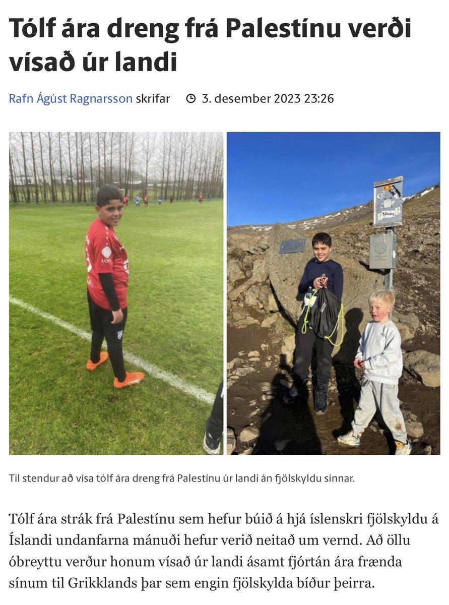 Stjórnvöldum er SKYLT að horfa til þess hvað barninu er fyrir bestu OG skoða að eigin frumkvæði hvort dvalarleyfi á grv. mannúðarsjónarmiða eigi við?Ég NEITA að trúa því að skilyrði útlendingalaga um vernd séu túlkuð það þröngt að þau nái ekki utan um 12 og 14 áraFYLGDARLAUS BÖRN