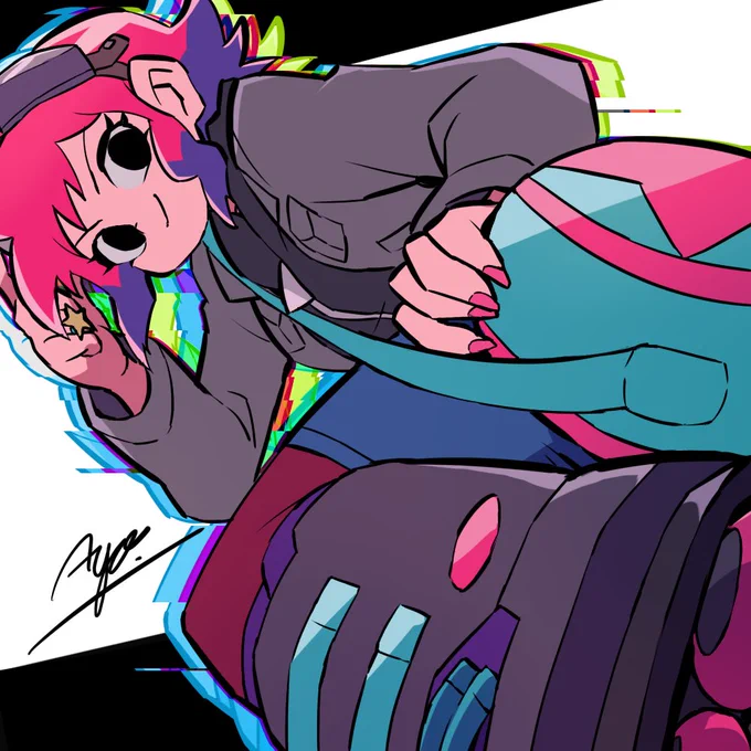 見た記念にラモーナ描いてました #ScottPilgrimTakesOff #ScottPilgrim #スコットピルグリム