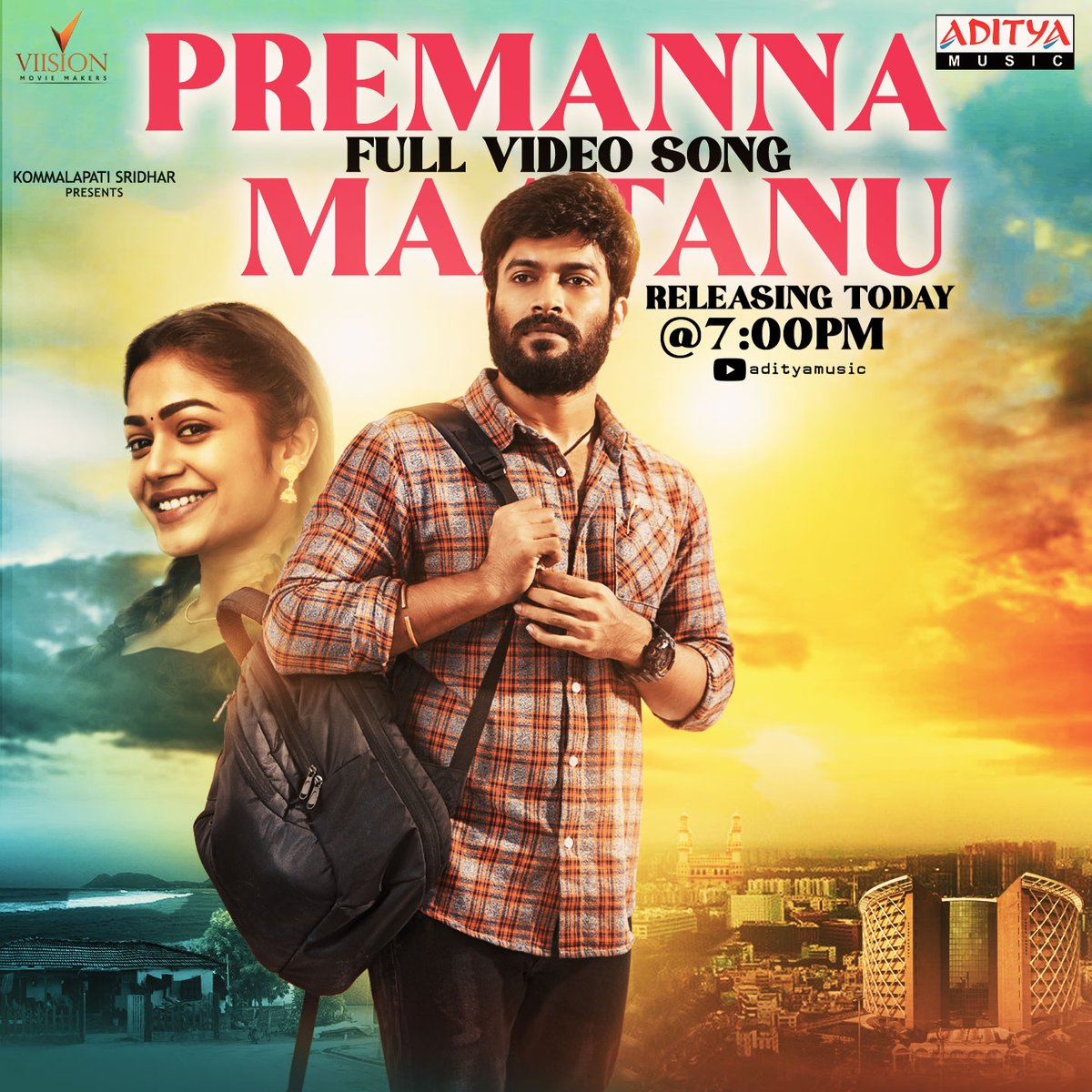 adityamusic's tweet photo. Get ready to be emotionally moved! The video song #PremannaMaatanu from #AlaNinnuCheri Movie releases today at 7 PM.
@idineshtej @ihebahp #PoojaKasekar @Viisionmovie #SubhashAnand @boselyricist @iamRamyaBehara #KommalapatiSridhar @payal_radhu #MareshShivan @kommalapatisai @adityamusic