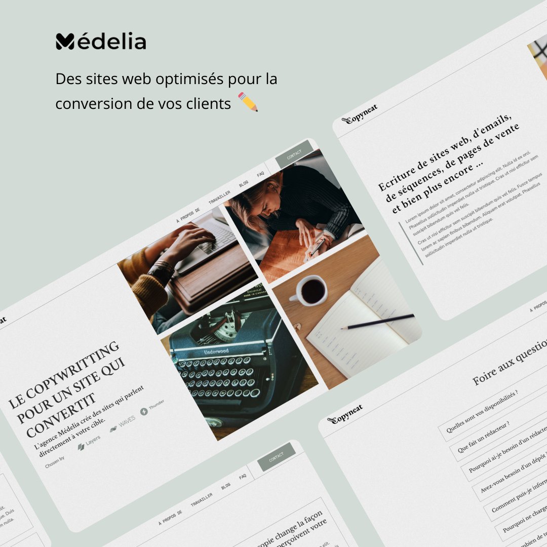 agencemedelia's tweet image. 💡 L&apos;importance du copywriting d&apos;un site web pour la conversion : Des mots bien choisis peuvent influencer positivement les visiteurs. Investissez dans un copywriting de qualité pour augmenter vos taux de conversion. #Copywriting #TauxDeConversion