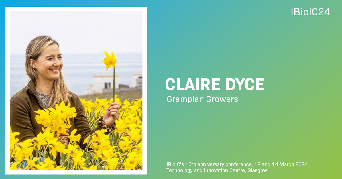 #IBioIC24 speaker Claire Dyce is Business Development Manager for @GrampianGrowers. This agricultural co-op specialises in daffodils and potatoes and has been exploring #biotech solutions to make use of their co-products. ibioic-annual-conference.b2match.io