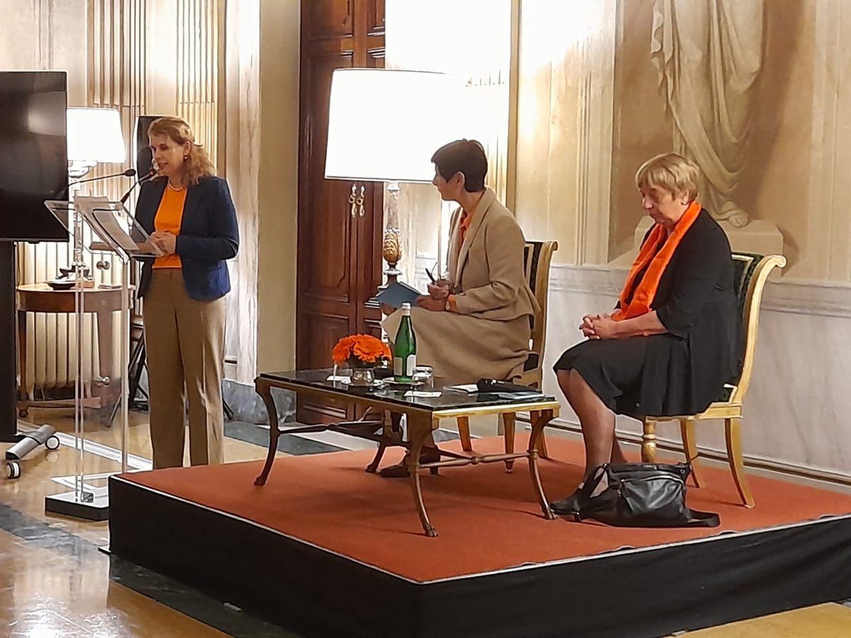 #16 days of activism against gender based violence# Ambassador @avalkenburg , participated in a discussion organised by the French and the Dutch Embassies to the Holy See in collaboration with the World Union of Catholic Women's Organisatons.