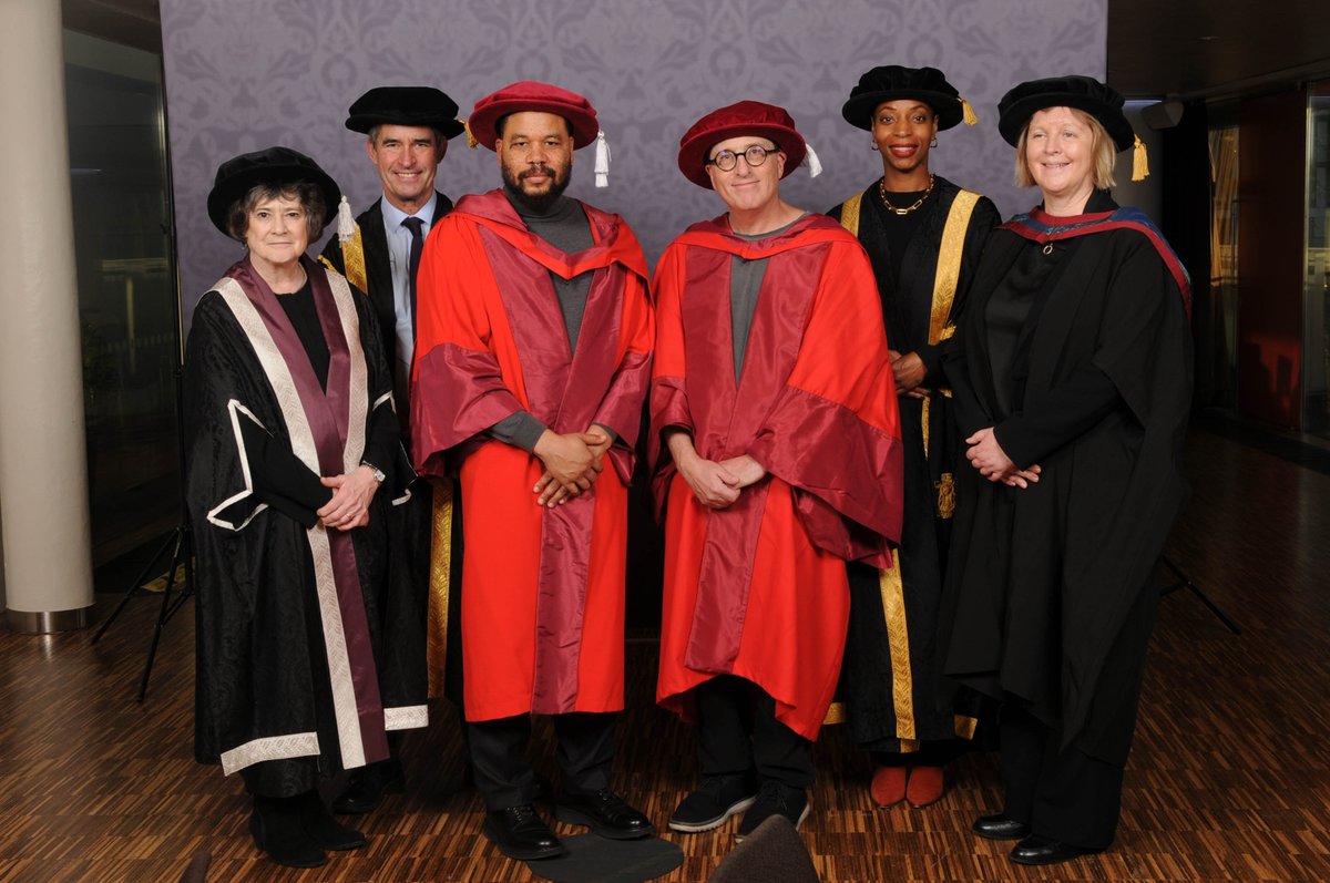 Congratulations to @CCriadoPerez, Oscar Murillo and @jonronson, on receiving Honorary Doctorates from Westminster for their dedicated work ✨ Chester Barnes has also received an Honorary Fellowship for his contribution to the University👏 🔗 Read more: bit.ly/46FWxMp