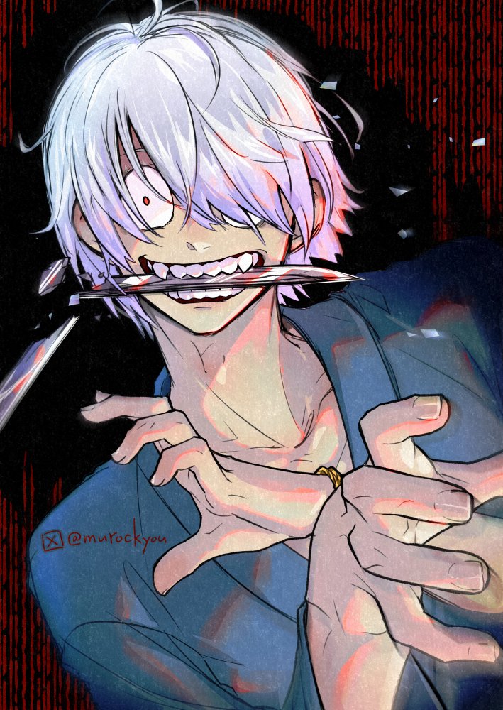 ゲ謎「#鬼太郎誕生 観た記念に親父殿を描きました 歯と下駄と髪が強くて素敵でした、彼が」|えぷと@5月3日SUPER COMIC CITY 30/サークル参加のイラスト