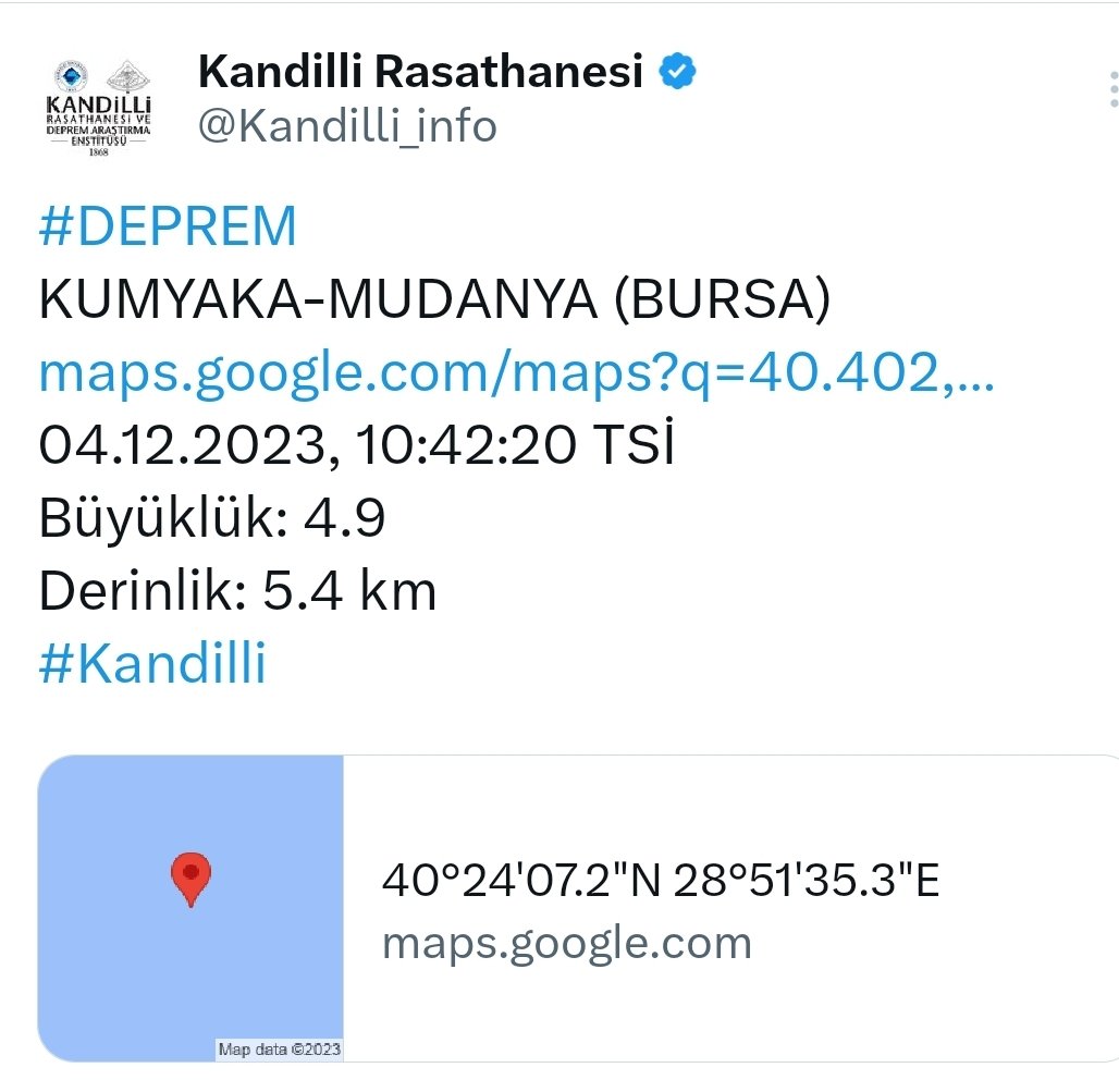 Geçmiş olsun Bursa. Allah beterinden korusun inşallah.