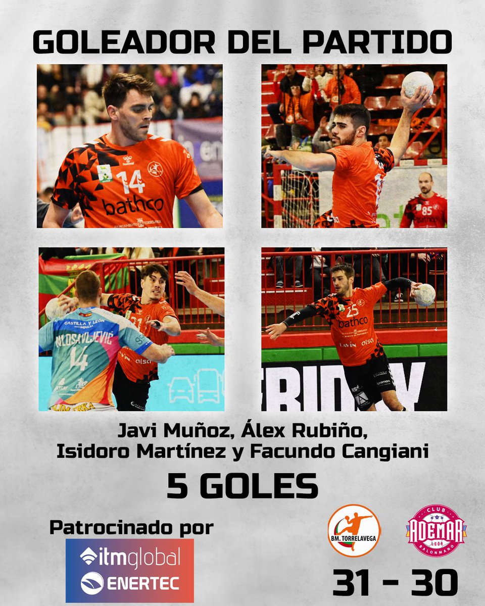 BMTorrelavega's tweet photo. 😱 ¡Nos quedamos sin hueco para tanto jugón!

🔥 El máximo goleador del partido de ayer cayó repartido entre 4 jugadores con 5 goles...y otros dos llegaron a 4

💪 Todos suman en #TheOrangeSquad https://t.co/09DiviRfmO