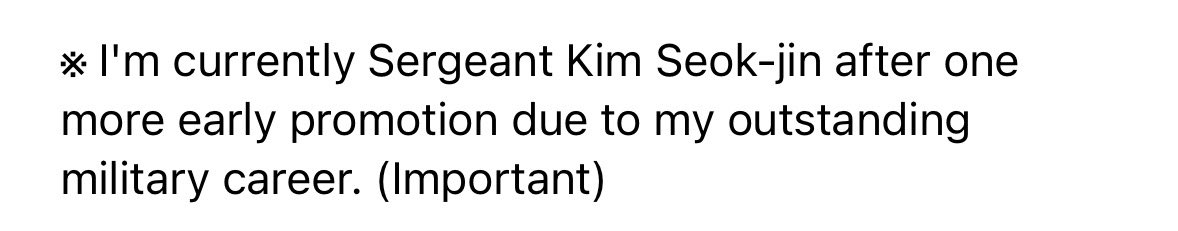 whooperjin's tweet photo. the (important) kills me like he had to let everyone know https://t.co/uL5K5xtYiv