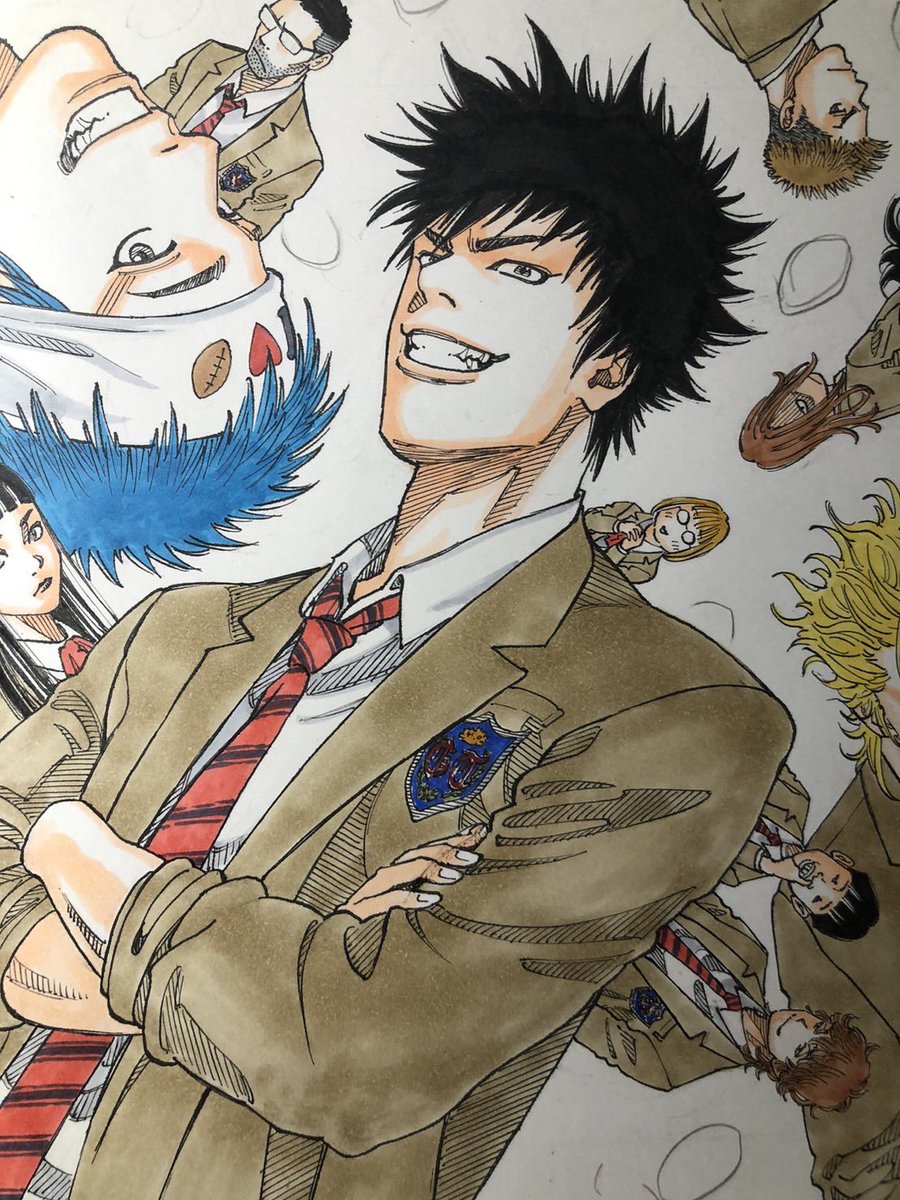 お久しぶりです!
来週月曜日発売のヤングマガジンで『ワンフォーオール』という僕の新しい漫画が始まります😆
高校生の青春ラグビー漫画です🏉
初のスポーツ漫画なので緊張しております😨
応援してください!