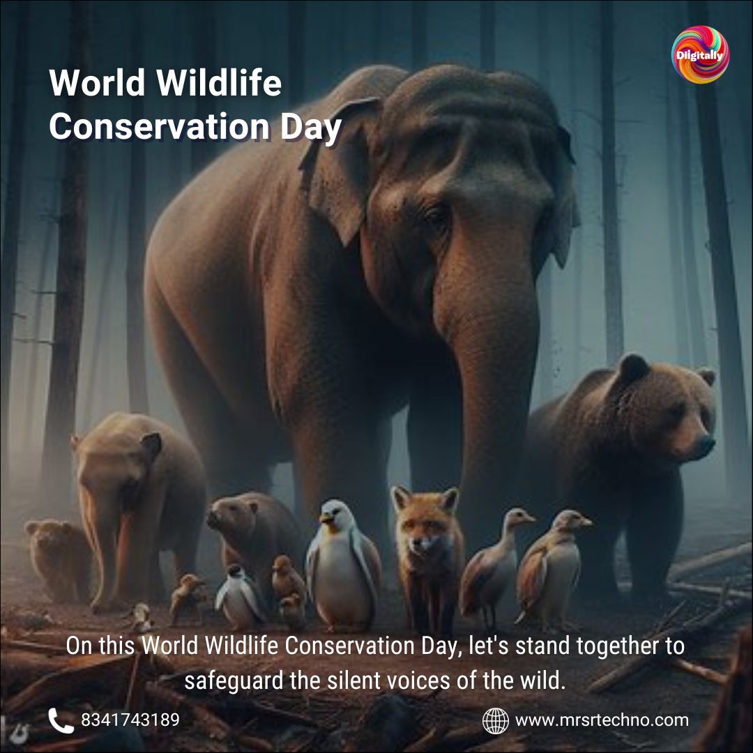 On this World Wildlife Conservation Day, let's stand together to safeguard the silent voices of the wild. 

Together, let's ensure a future where all beings thrive!

#ProtectWildlifeVoices #WorldWildlifeConservationDay #ThriveTogether #PreserveHabitats #SustainableFuture