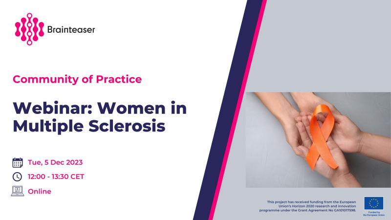 ☝ Don't miss the #BRAINSTEASEREU #CoP webinar: #Women in #MultipleSclerosis

🗓️ Tuesday 5 December 2023, 12:00-13:30 CET
💻 ONLINE

👉 Reserve your spot for free now: eventbrite.es/e/brainteaser-…