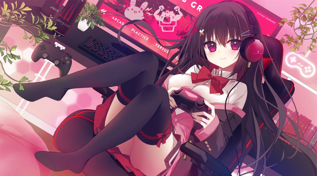 「ゲーマーちゃん 」|茉宮 祈芹🍒のイラスト