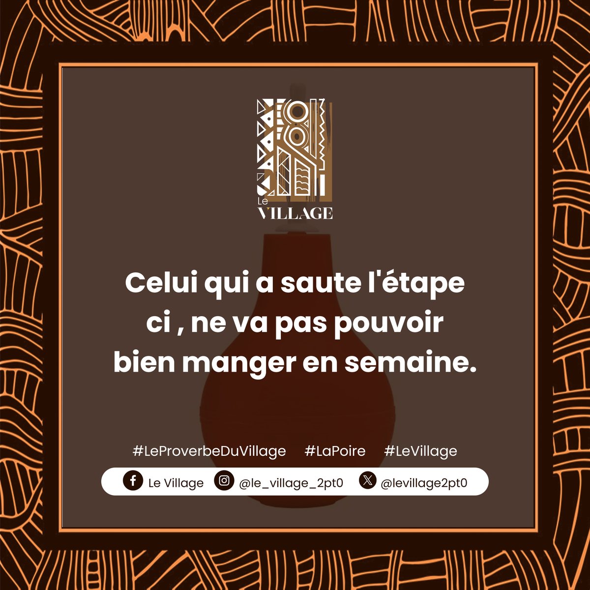 Vous  savez comment la nourriture peux finir quelqu'un le mois ci , donc prière de se préparer en conséquence.
Entre temps qui se souvient de la sensation de ce truc 😂😂 ? Toi qui passe là , on t'a fait ça oui faut pas mentir !
#OnATropSouffrance #Mieuxleremedeaboire #LeVillage