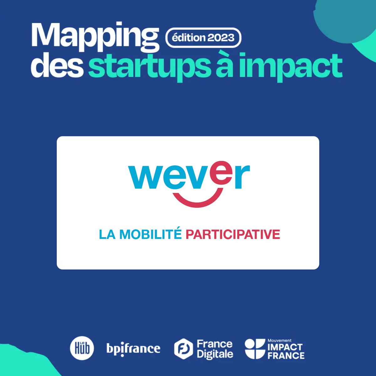 wever (@weverapp) on Twitter photo Et de 2 💪 Pour la deuxième année consécutive, <a href="/weverapp/">wever</a> est fière de figurer dans le mapping des 1 142 startups à impact, réalisé par <a href="/FRdigitale/">France Digitale</a>, <a href="/Bpifrance/">Bpifrance</a> et <a href="/Mouv_ImpactFr/">Mouvement Impact France</a>. 🌿
#jouonslacollectif #mobilitéparticipative #MappingImpact Et de 2 💪 Pour la deuxième année consécutive, <a href="/weverapp/">wever</a> est fière de figurer dans le mapping des 1 142 startups à impact, réalisé par <a href="/FRdigitale/">France Digitale</a>, <a href="/Bpifrance/">Bpifrance</a> et <a href="/Mouv_ImpactFr/">Mouvement Impact France</a>. 🌿
#jouonslacollectif #mobilitéparticipative #MappingImpact
