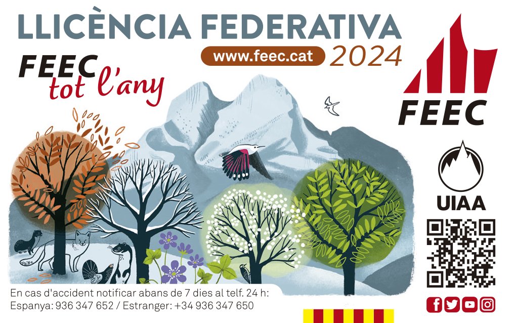 ✅ Avui comença la nova temporada de la #FEEC, ja poden tramitar-se les llicències federatives per al 2024.

Gaudeix de la muntanya tot l'any, federa't! ❄️💐🌞🍂

➕INFO ➡️tuit.cat/5ifus

#sentlamuntanya #sommuntanya #feectotlany