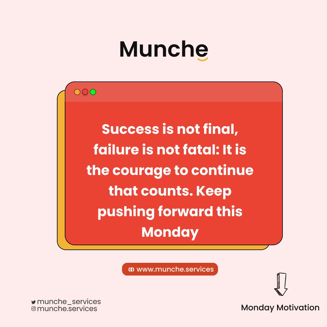 munche_services's tweet image. Quitting isn't for us!!!

#goodmorning 
#mondaymotivation