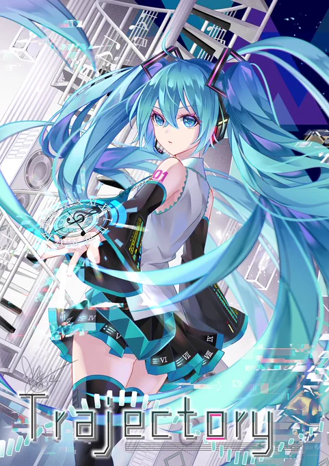 冬コミ新刊の表紙です! 2011-2023までのボカロイラストを収録した60P超えの ボリュームたっぷりのイラスト集の予定です! 本文まとめるの大変でまだ作成中  #C103 #初音ミク