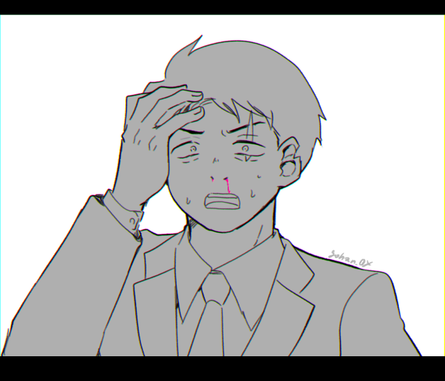 何度も言ってますが鼻血出してまぬけにならないってなぁねえ!顔がいいってことなんですよ!!!!/ゲ謎 